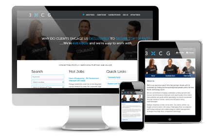 3XCG - Recruitment Website